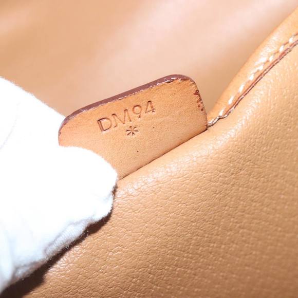 CELINE Macadam Canvas Hand Bag PVC Leather 2way Brown Gold Auth bs18774 - Picture 12 of 16
